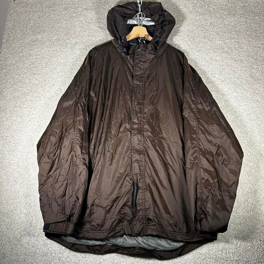 Vintage 2000 GAP brown outdoors weatherproof utility shell windbreaker Size XL